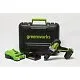 Дрель-шуруповерт аккумуляторная Greenworks GD24DD60K2, 24V, c АКБ 2 Ач и ЗУ превью