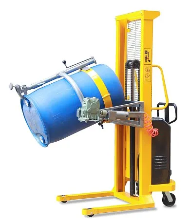Гидравлический штабелер-бочкокантаватель с электроподъемом JHLIFT WDS500-520E, г/п 520 кг, в/п 1500 мм картинка