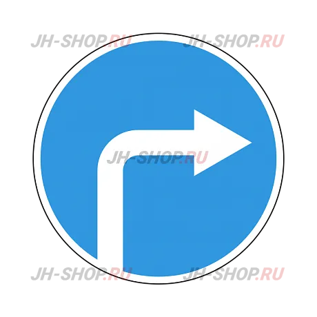 Предписывающий знак 4.1.2 — Движение направо картинка