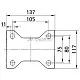Колесо Tente ZETA 4688ITP Flat превью