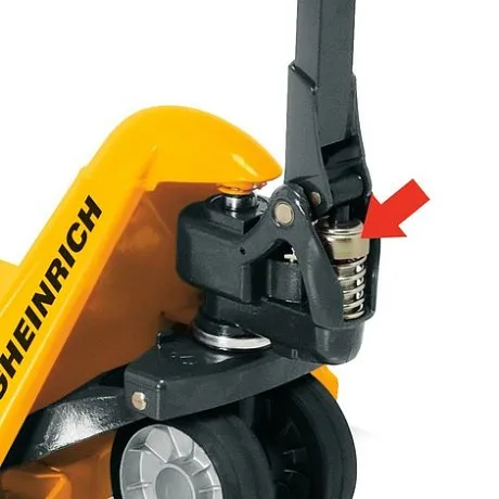 Длинновильная гидравлическая тележка (рохля) Jungheinrich AM 22 C-BV, 1700 кг, 1600х520 мм, с резиновыми колесами картинка