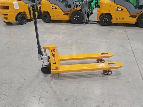 Гидравлическая тележка (рохля) JHLIFT BF25-H, 2500 кг, 1150х550 мм, усилен., с резиновыми колесами картинка