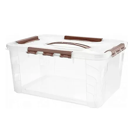Ящик для хранения Grand box 390х290х180 15.3 л. с крышкой и замками картинка
