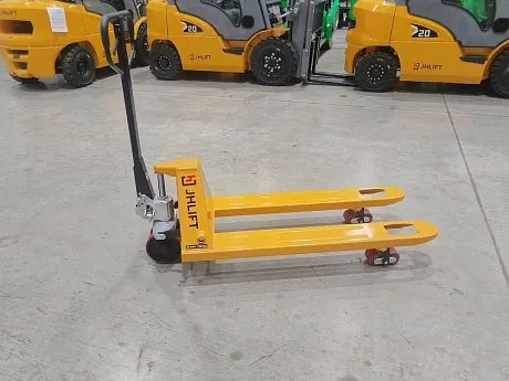 Гидравлическая тележка (рохля) JHLIFT BF25-H, 2500 кг, 1150х550 мм, усилен., с резиновыми колесами картинка
