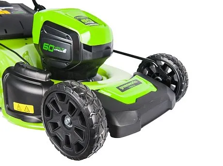 Газонокосилка самоходная аккумуляторная Greenworks GD60LM46SP 60V картинка