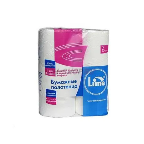 Lime полотенца в рулонах 2 слоя, 2 рулона картинка