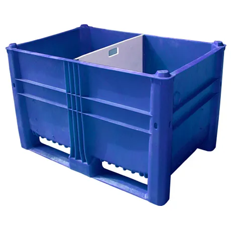 Контейнер BoxPallet Tara 1200х800х740 мм синий с перегородкой картинка