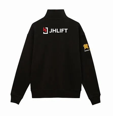 Толстовка на молнии JHLIFT черная унисекс картинка