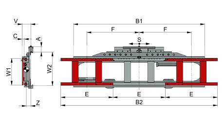 Тройной мультисайдшифтер KAUP 3T253B-L/Q-3 картинка