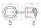 Светодиодная фара для погрузчиков ECCO «RED LINE» 12-32V 9W превью