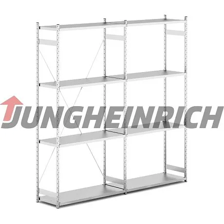 Полочный стеллаж двухсекционный картинка