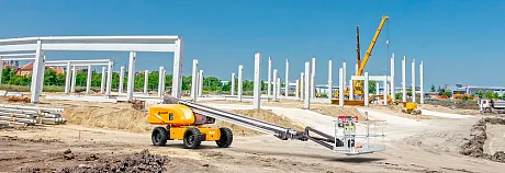 Электрический телескопический подъемник JHLIFT HB230P, р/в 23400 мм, г/п 460/310 кг картинка
