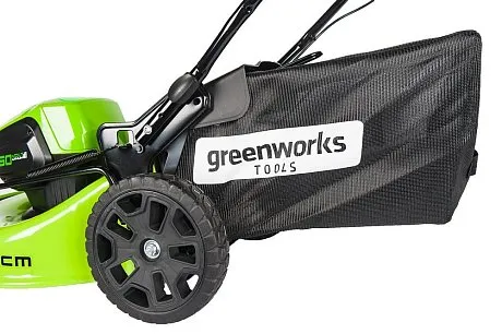 Газонокосилка самоходная аккумуляторная Greenworks GD60LM46SP 60V картинка
