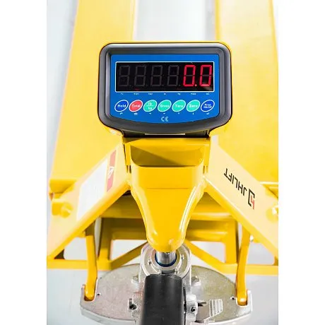 Весовая гидравлическая тележка (рохля) JHLIFT WH-30ES, 3000 кг, 1150х540 мм, с нейлоновыми колесами картинка