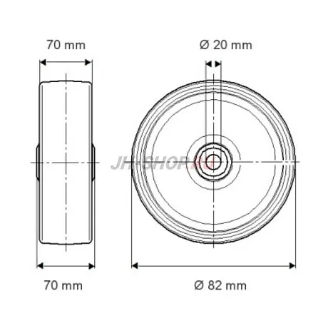 Колесо Tente DURATECH TOP 082x70-20 картинка