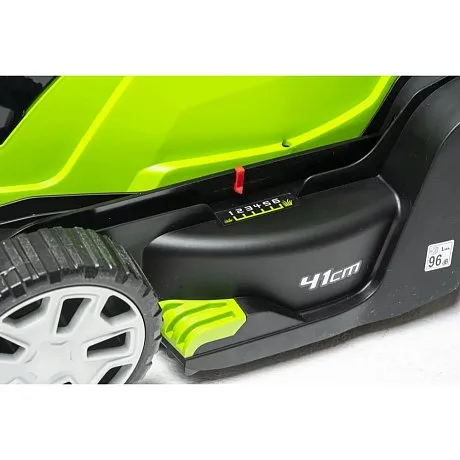 Газонокосилка аккумуляторная Greenworks G24X2LM41, 2*24V, 41 см, с 2хАКБ 4Ач и ЗУ картинка