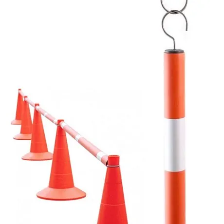 Штанга для конусов, перекладина для временного ограждения (комплект 10 штук) картинка