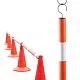 Штанга для конусов, перекладина для временного ограждения (комплект 10 штук) превью