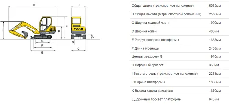 Миниэкскаватор Yuchai YC55-8 картинка
