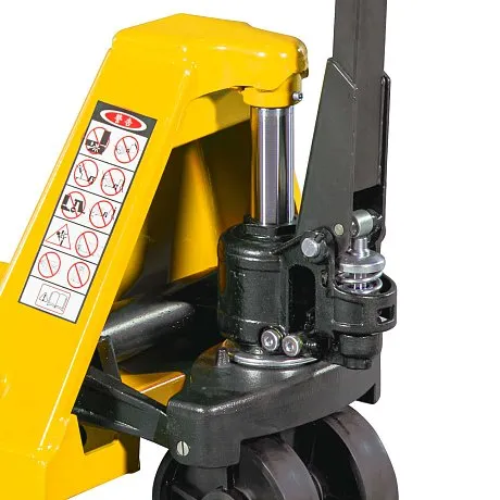 Большегрузная гидравлическая тележка (рохля) JHLIFT AC50-H, 5000 кг, 1500х550 мм, с нейлоновыми колесами картинка