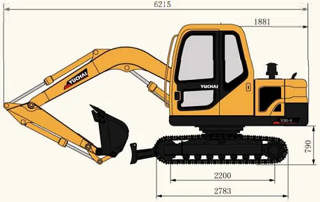 Экскаватор Yuchai YC80-9 картинка