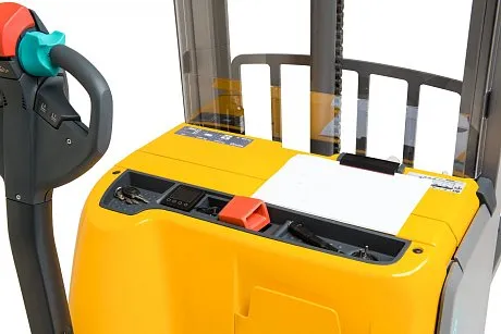 Электроштабелер с доп. подъемом опорных лап Jungheinrich EJC 112z ZT, 2900 мм картинка