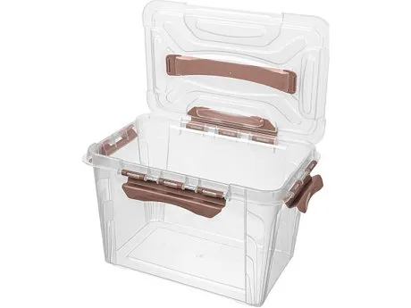 Ящик для хранения Grand box 290х190х180 6,65 л. с крышкой, замками картинка