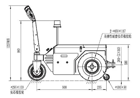 Электрический тягач ML-600A, б/м 6000 кг картинка