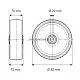 Колесо Tente DURATECH TOP 082x70-20 превью