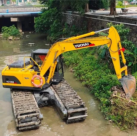 Экскаватор плавающий Yuchai YC135S картинка