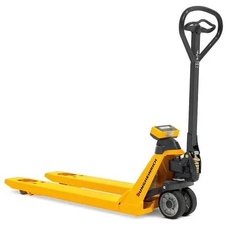 Весовая гидравлическая тележка (рохля) Jungheinrich AMW 22 V-GV,2200 кг, 1150х540 мм, с полиуретановыми колесами картинка