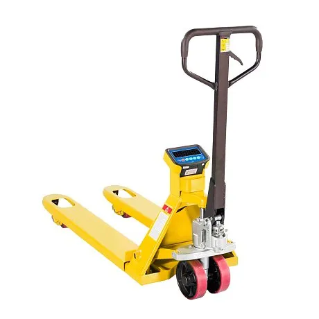 Весовая гидравлическая тележка (рохля) JHLIFT WH-25ES, 2500 кг, 1150х540 мм, с полиуретановыми колесами картинка