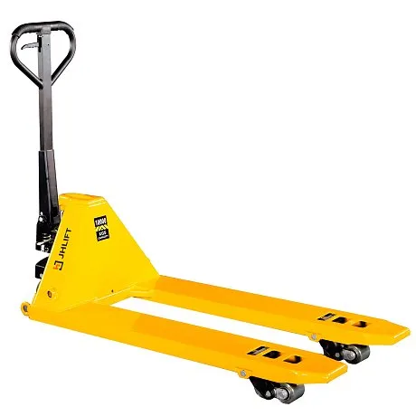 Большегрузная гидравлическая тележка (рохля) JHLIFT AC100-H, 10000 кг, 1500х550 мм, с полиуретановыми колесами картинка