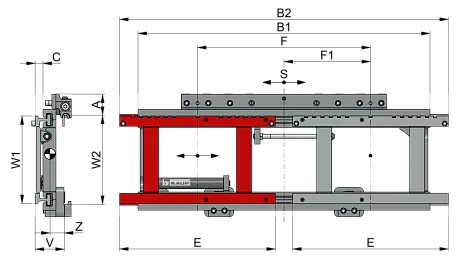 Двойной мультисайдшифтер KAUP 2T252B-L картинка