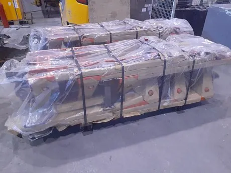 Гидравлическая тележка (рохля) CBY-AC 2.5, 2500 кг, 1150х550 мм, с резиновыми колесами картинка