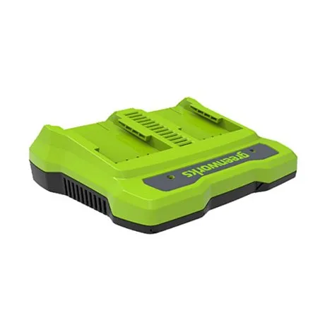 Зарядное устройство быстрое для 2-х аккумуляторов Greenworks G40UC8 40V картинка