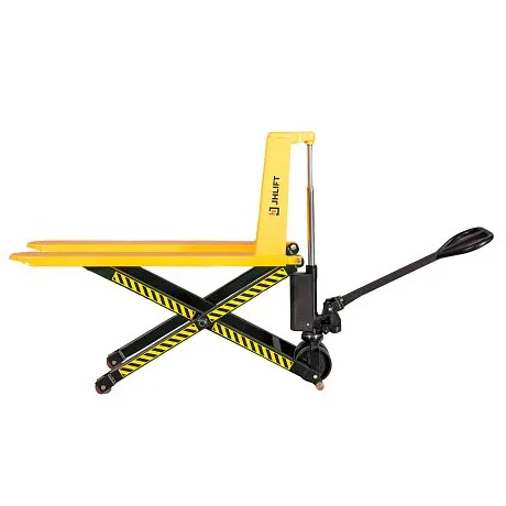 Гидравлическая тележка (рохля) с ножничным подъемом JHLIFT HLD1500, 1500 кг, 1150х540 мм, с полиуретановыми колесами картинка
