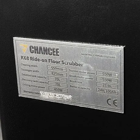 Поломоечная машина с местом оператора Chancee K68 с литиевым АКБ (105 а/ч) картинка