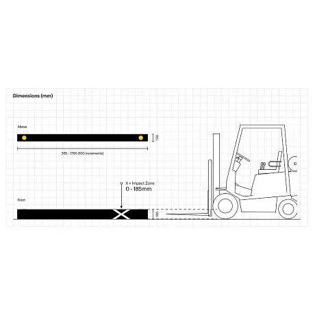 Ограждение для стеллажей eFlex ForkGuard Kerb картинка