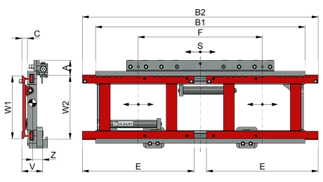 Тройной мультисайдшифтер KAUP 3T253B-L/Q картинка