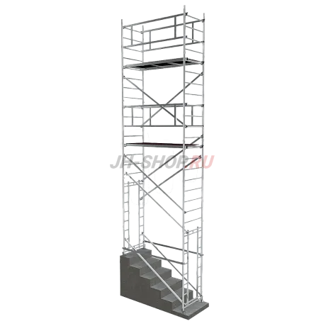 Алюминиевая модульная вышка ВМА700-П с проходными рамами картинка