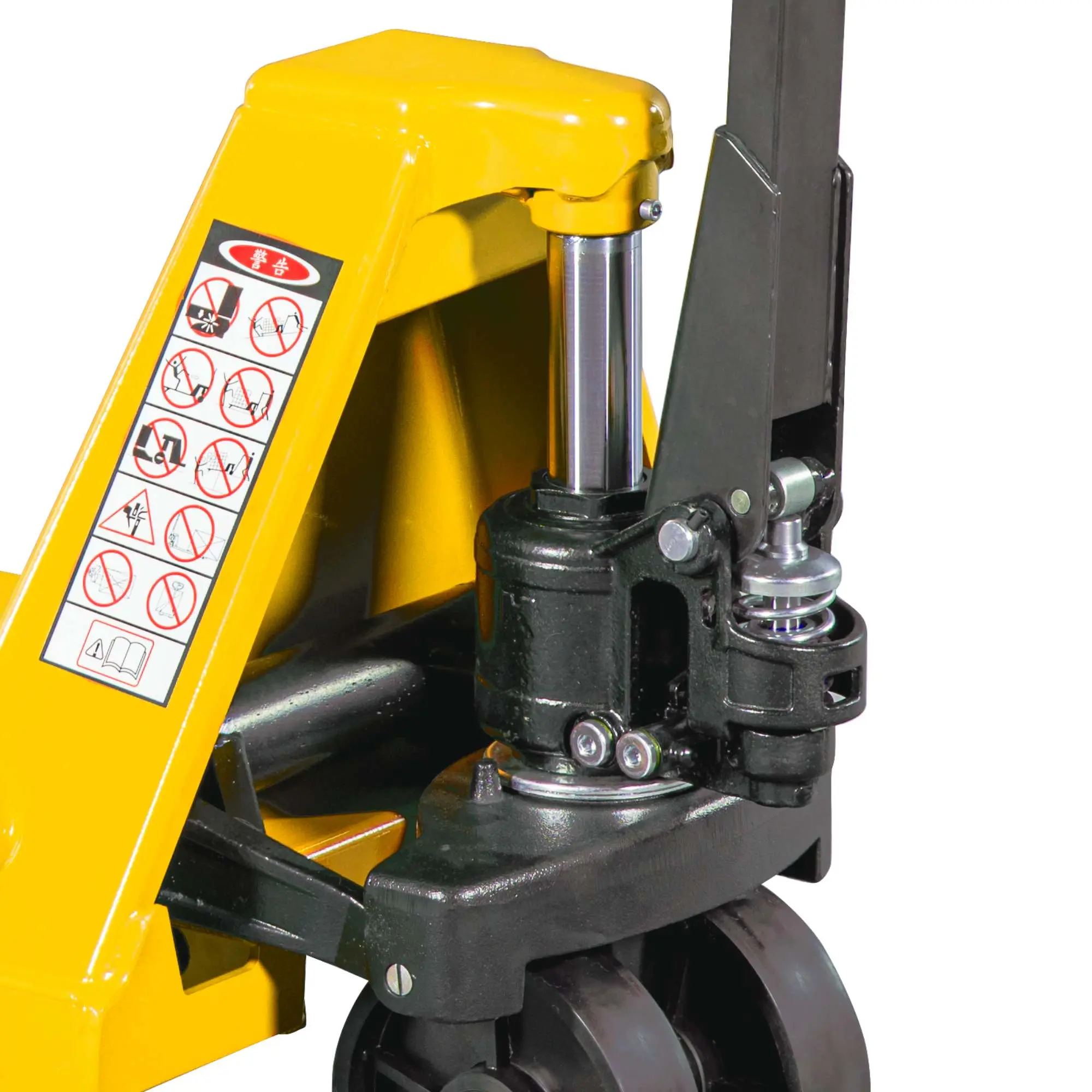 Большегрузная гидравлическая тележка (рохля) JHLIFT AC50-H, 5000 кг, 1800х550 мм, с нейлоновыми колесами