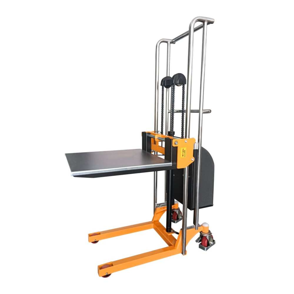 Гидравлический штабелер платформенный с электроподъемом JHLIFT EPS400-1300, г/п 400 кг, в/п 1300 мм