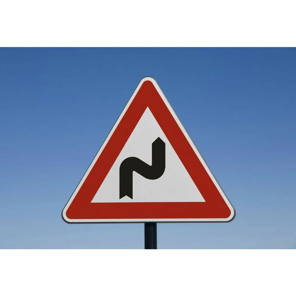 Предупреждающий знак 1.12.1 — Опасные повороты