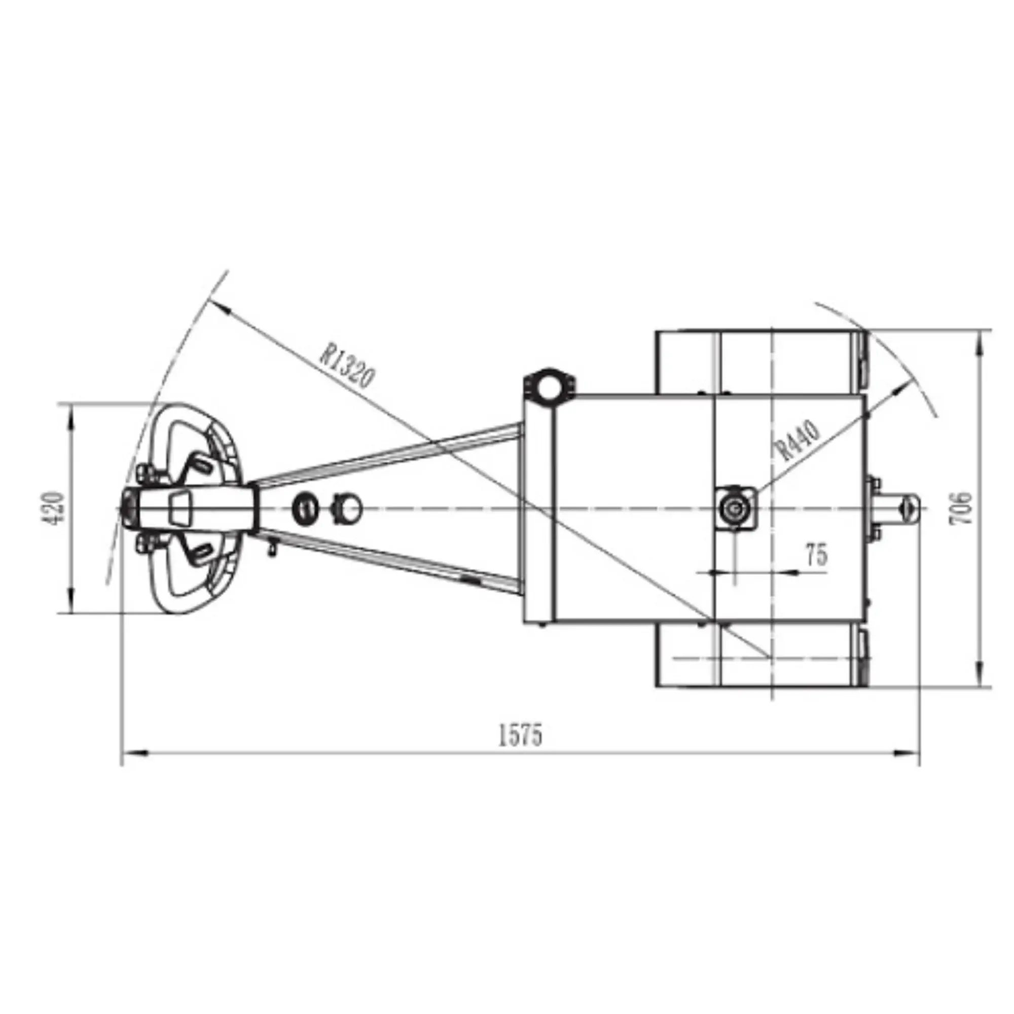 Электрический тягач ML250 б/м 2500 кг