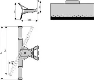 Отвал для уборки снега СО/к-1500 (крепление на каретку) картинка