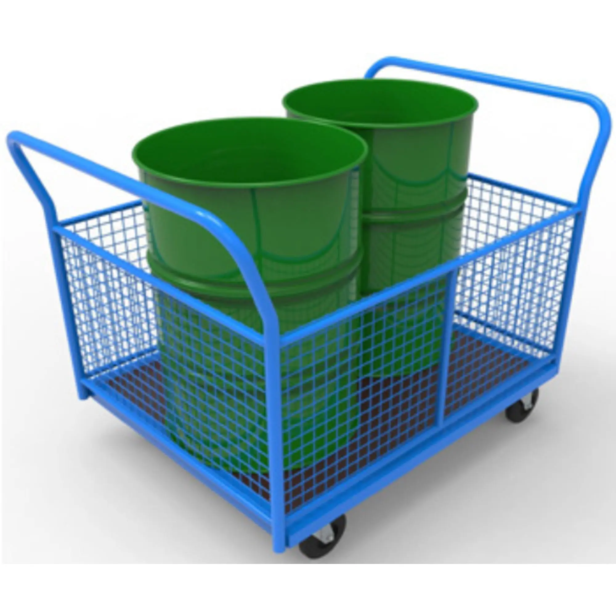 Тележка платформенная с 4-мя сетчатыми бортами – ТПС4