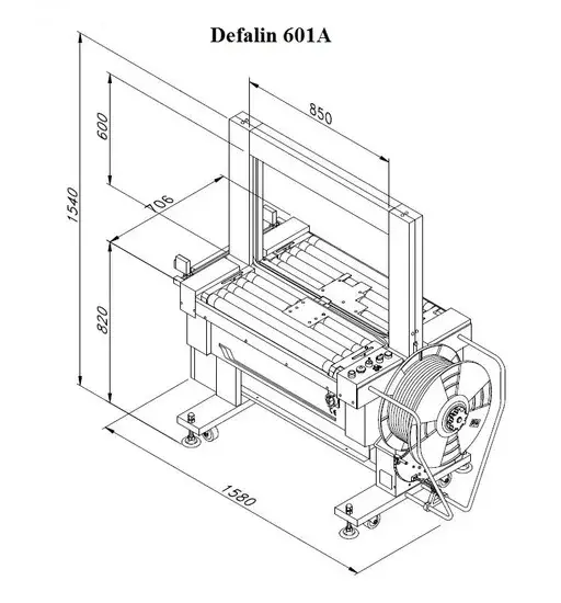 Автоматическая стреппинг машина TP-601A Tauris Transit