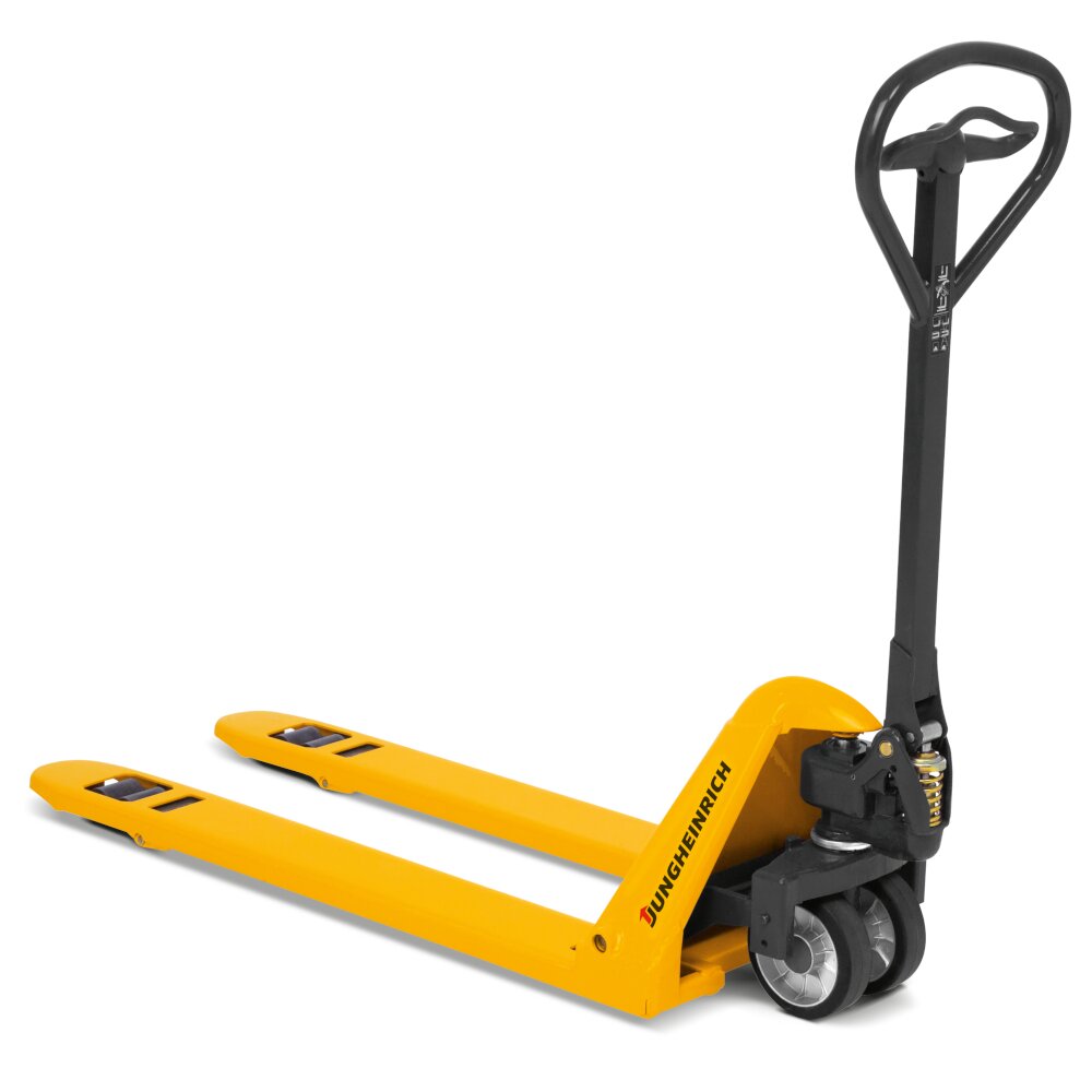 Низкопрофильная гидравлическая тележка (рохля) Jungheinrich AM 15L C-BN, 1500 кг, 1150х520 мм, с резиновыми колесами