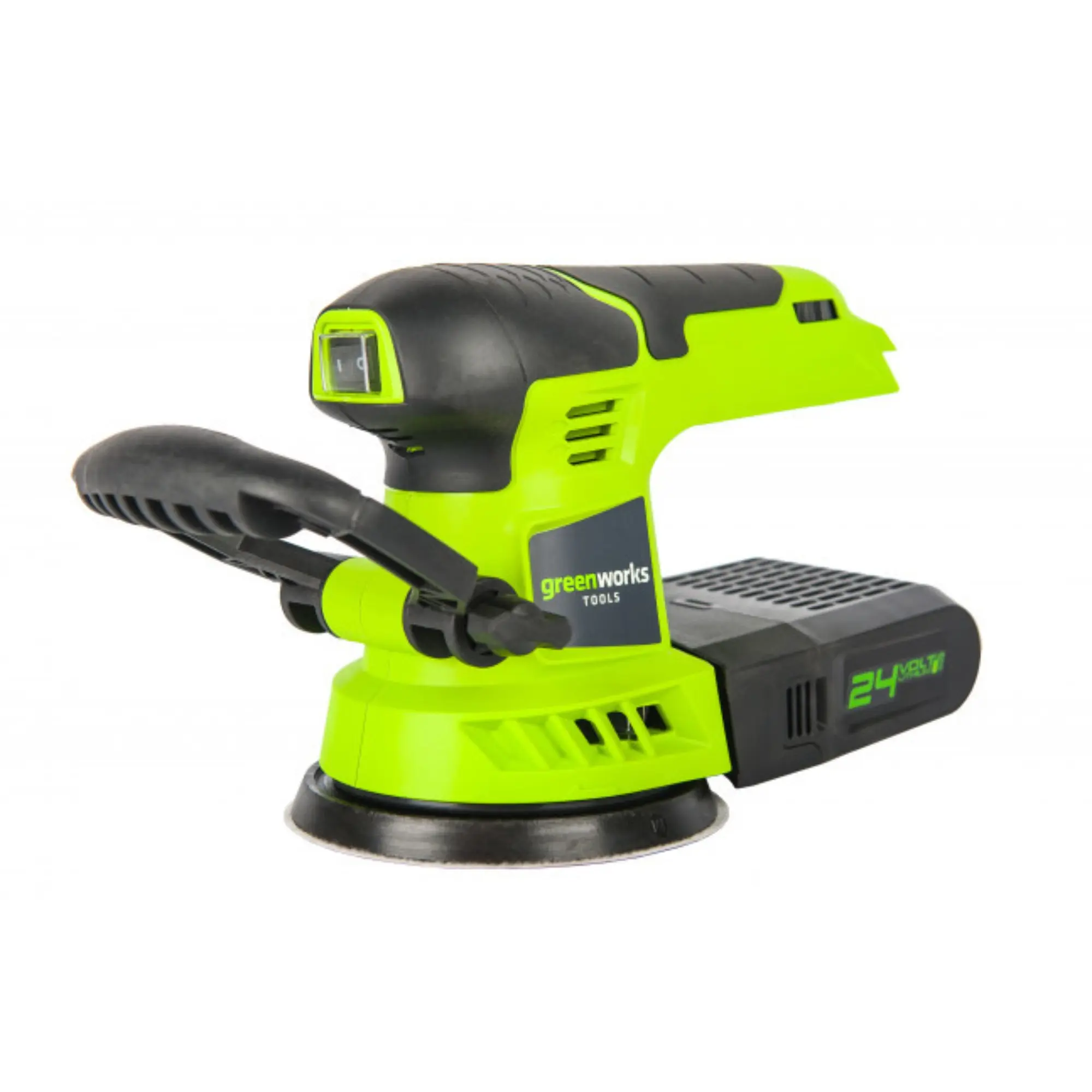 Эксцентриковая шлифовальная машина аккумуляторная G24ROS Greenworks, 24V, без АКБ и ЗУ